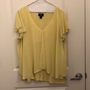 IZ BYER 2x yellow flowing top